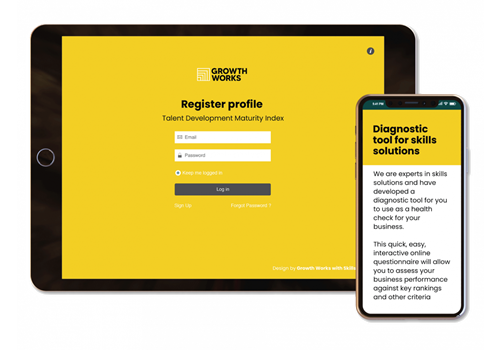 Screenshot of GrowthWorks diagnotics tool