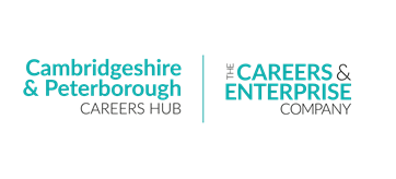 Cambridgeshire & Peterborough Careers Hub logo and The Careers & Enterprise Company logo together